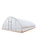 7.6 m x 12.2 m (25' x 40') Tunnel Greenhouse Grow Tent w/0.15 mm (6 Mil) Clear EVA Plastic Film, Cold Frame, Hand Crank Roll-Up Sides, Peak Ceiling Roof, TMG-GH2540-V2 (Previously GH2540) TMG Industrial Australia