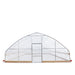 7.6 m x 12.2 m (25' x 40') Tunnel Greenhouse Grow Tent w/0.15 mm (6 Mil) Clear EVA Plastic Film, Cold Frame, Hand Crank Roll-Up Sides, Peak Ceiling Roof, TMG-GH2540-V2 (Previously GH2540) TMG Industrial Australia