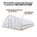 7.6 m x 12.2 m (25' x 40') Tunnel Greenhouse Grow Tent w/0.15 mm (6 Mil) Clear EVA Plastic Film, Cold Frame, Hand Crank Roll-Up Sides, Peak Ceiling Roof, TMG-GH2540-V2 (Previously GH2540) TMG Industrial Australia
