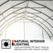 6.1 m x 9.1 m (20' x 30') Arch Wall Peak Ceiling Storage Shelter with Heavy Duty 576 gsm (17 oz) PVC Cover & Drive Through Doors, TMG-ST2032PV (Previously ST2031PV) TMG Industrial Australia