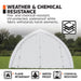 6.1 m x 9.1 m (20' x 30') Arch Wall Peak Ceiling Storage Shelter with Heavy Duty 576 gsm (17 oz) PVC Cover & Drive Through Doors, TMG-ST2032PV (Previously ST2031PV) TMG Industrial Australia