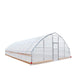 7.6 m x 12.2 m (25' x 40') Tunnel Greenhouse Grow Tent w/0.15 mm (6 Mil) Clear EVA Plastic Film, Cold Frame, Hand Crank Roll-Up Sides, Peak Ceiling Roof, TMG-GH2540-V2 (Previously GH2540) TMG Industrial Australia