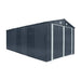 Pro Series 3 x 6 m Metal Garage Shed with Double Front Doors and Side Entry Door, 2.4 m Peak Height TMG-MS1020B TMG Industrial Australia