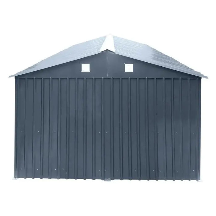 Pro Series 3 x 6 m Metal Garage Shed with Double Front Doors and Side Entry Door, 2.4 m Peak Height TMG-MS1020B TMG Industrial Australia