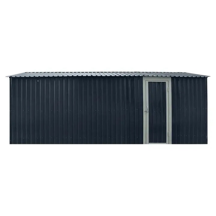 Pro Series 3 x 6 m Metal Garage Shed with Double Front Doors and Side Entry Door, 2.4 m Peak Height TMG-MS1020B TMG Industrial Australia