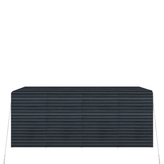 TMG Industrial 12’ x 20’ Metal Shed Carport with 8’ Enclosed Sidewalls, TMG-MSC1220F