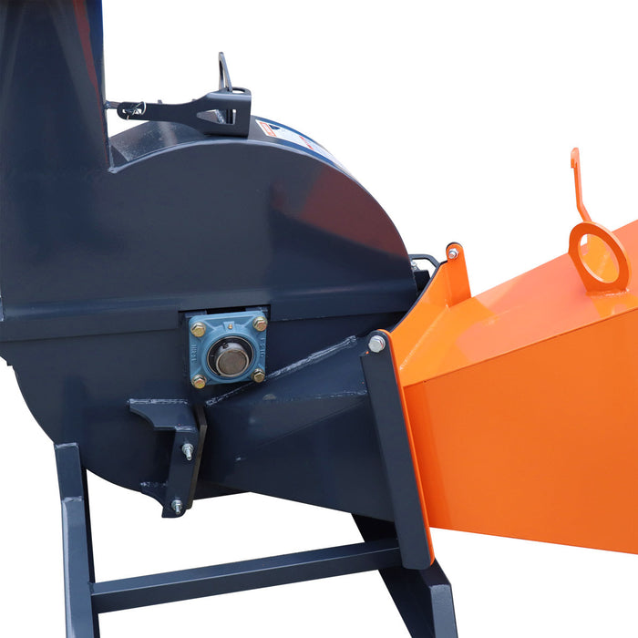 152 mm (6") 3-Point Hitch Wood Chipper, Reversible/Hardened Blades, 360° Swiveling Chute, TMG-WC65 (Previously TMG-WC62) TMG Industrial AU