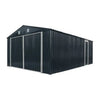 TMG Heavy Series™ 4 x 6 m Metal Garage Shed with Double Front Doors and Side Entry Door, 2.6 m Peak Height, TMG-MS1320B