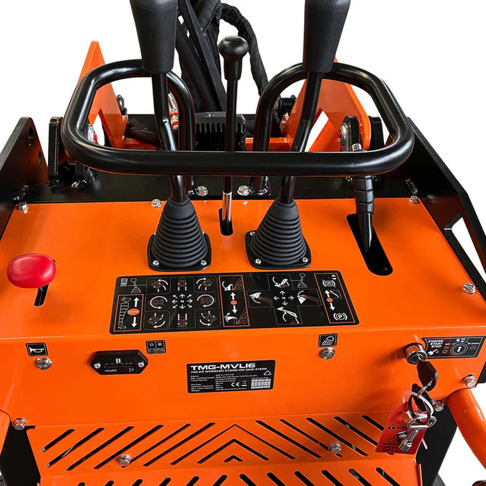 740 kg Wheeled Stand-On Skid Steer, 420cc/11.5 HP Gas Engine, 762 mm Bucket Width, TMG-MVL16 TMG Industrial Australia