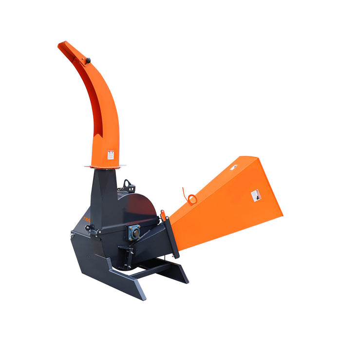 152 mm (6") 3-Point Hitch Wood Chipper, Reversible/Hardened Blades, 360° Swiveling Chute, TMG-WC65 (Previously TMG-WC62) TMG Industrial AU