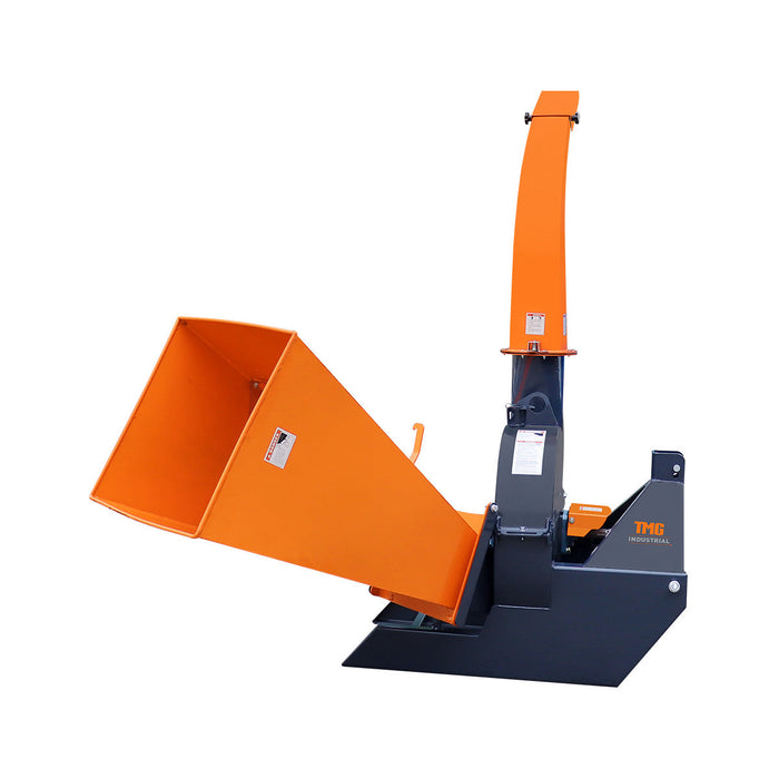 152 mm (6") 3-Point Hitch Wood Chipper, Reversible/Hardened Blades, 360° Swiveling Chute, TMG-WC65 (Previously TMG-WC62) TMG Industrial AU