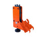 TMG Industrial Excavator Hydraulic Post Pounder, 700 Ft-lb Energy Class, 500-900 BPM, 8” Post Capacity, 4-7 Ton Excavator, TMG-EPD700
