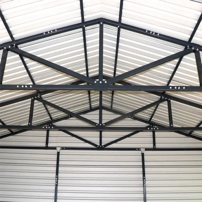 6 x 12 m Metal Garage Shed, 2.8 m High Double Front Doors, 4 m Peak, 72 m² TMG-MS2040 TMG Industrial Australia
