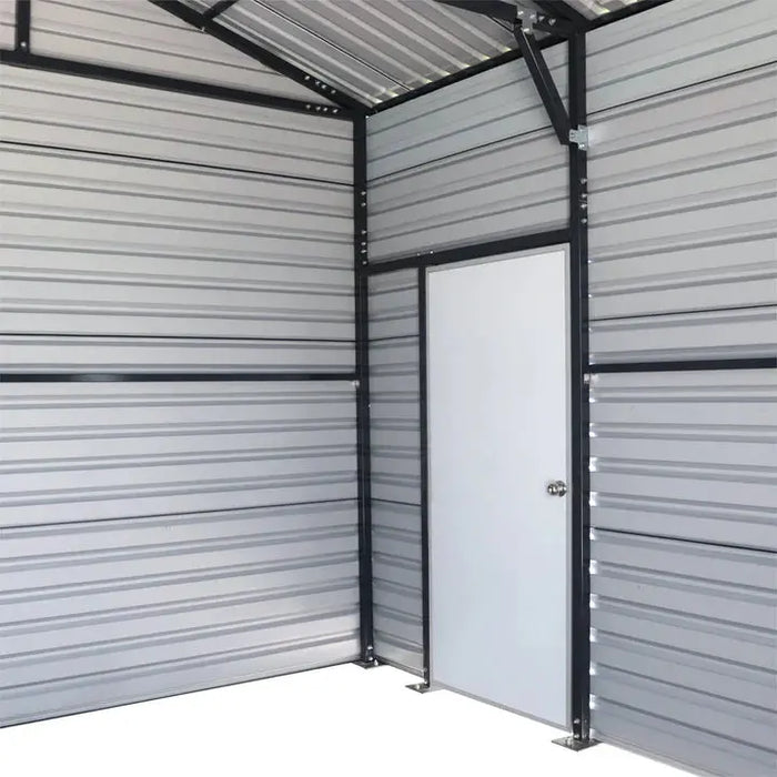 6 x 12 m Metal Garage Shed, 9' High Double Front Doors, 13' Peak, 800 Sq-Ft TMG-MS2040 TMG Industrial Australia