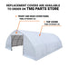 9m × 12m Peak Ceiling Storage Shelter with Heavy Duty 450 GSM PVC Cover & Drive Through Doors, TMG-ST3042V (Previously ST3040V) TMG Industrial Australia