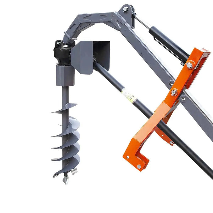TMG Industrial 48” Hydraulic Assist Post Hole Digger, 12” Auger, PTO Shaft Included, TMG-TPD12