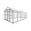 TMG Heavy Series™ 2.4 x 6.1 m Greenhouse Kit with Galvanized Steel Frame, Polycarb Roof and Crystal-Clear Walls, TMG-GH821