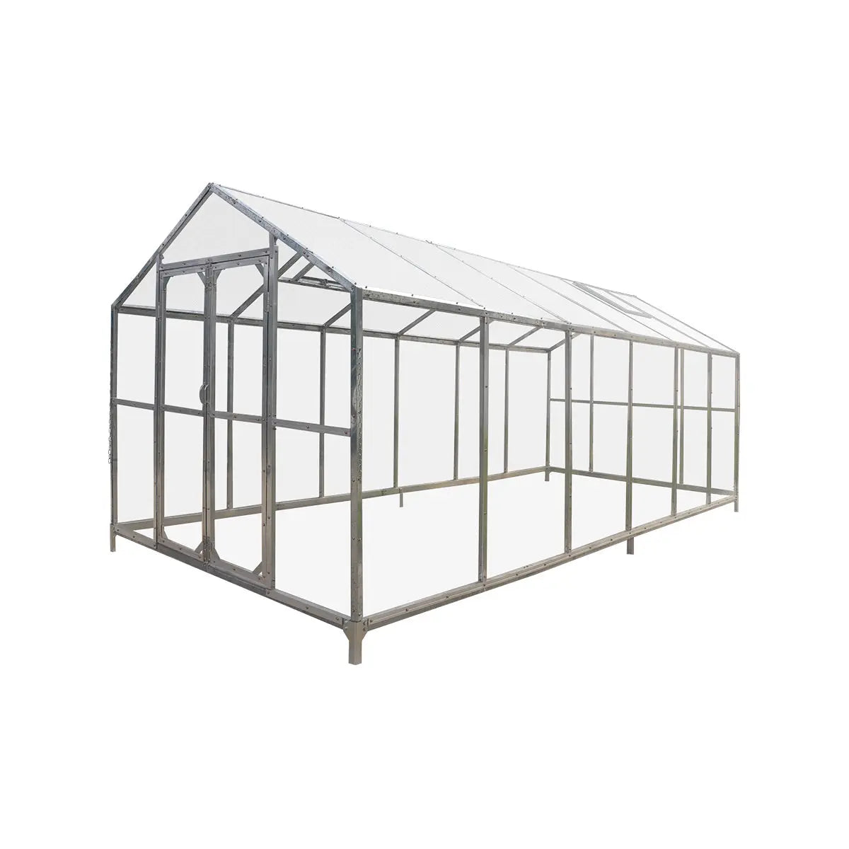TMG Heavy Series™ 2.4 x 6.1 m Greenhouse Kit with Galvanized Steel Frame, Polycarb Roof and Crystal-Clear Walls, TMG-GH821 TMG Industrial Australia