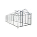 2.4 x 6.1 m Greenhouse Kit with Galvanized Steel Frame, Pro Series, Polycarb Roof and Crystal-Clear Walls TMG-GH821 TMG Industrial Australia
