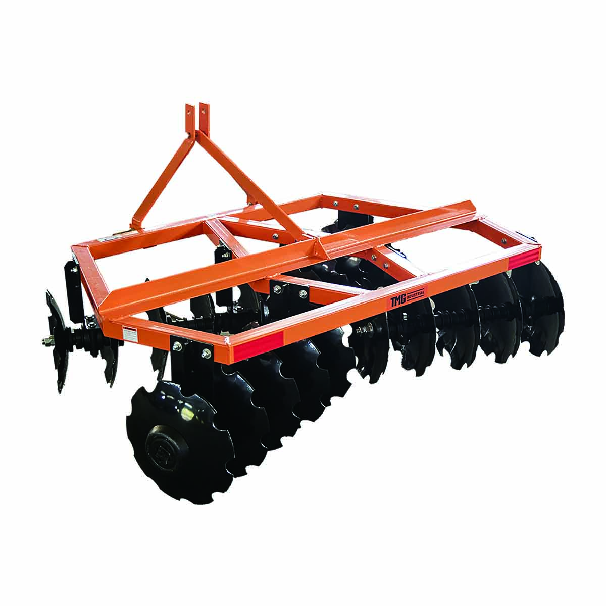 TMG Industrial 72” Notched Disc Harrow, 3-Point Hitch, Cat 1 Hook-up, 25-45 HP Tractors, TMG-TDH06