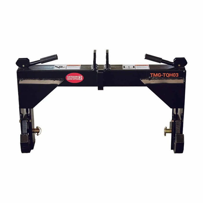 TMG Industrial Tractor 3-Point Quick Hitch, 3600 Lb Capacity, CAT 2 Hook-Up, 90 HP Tractor, ASAE Specifications, TMG-TQH03