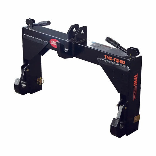TMG Industrial Tractor 3-Point Quick Hitch, 3600 Lb Capacity, CAT 2 Hook-Up, 90 HP Tractor, ASAE Specifications, TMG-TQH03