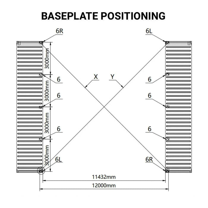 TMG Industrial 40' x 40' Dual Truss Container Shelter with Heavy Duty 21 oz PVC Cover, TMG-DT4041C (Previously DT4040C)