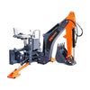 2740 mm Skid Steer Backhoe Attachment, Universal Mount, 180° Boom and Bucket Rotation TMG-SBH60