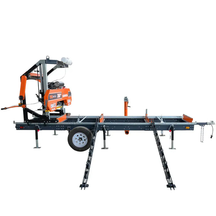Log Loading/Rolling & Ramp Package for TMG-PSM36, 2-Speed Winch, 88" Ramp Length, 7500 lb Load Capacity, TMG-PSM36-LRAMP - TMG Industrial