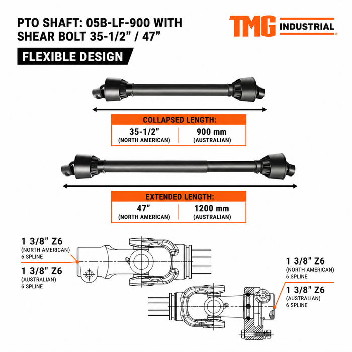 152 mm (6") 3-Point Hitch Wood Chipper, Reversible/Hardened Blades, 360° Swiveling Chute, TMG-WC65 (Previously TMG-WC62)