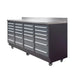 Pro Series 7-Ft 24-Drawer Workbench with Stainless Steel Top, Ball Bearing Double Slides & Casters TMG-WB724 TMG Industrial Australia