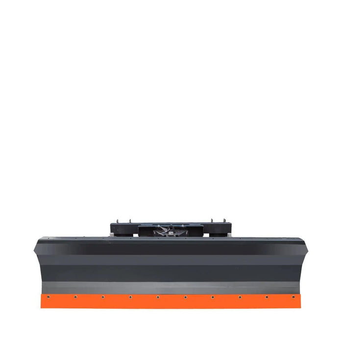 TMG Industrial 86” Skid Steer Dozer Blade/Snow Plow Pusher, 30° Left & Right, Bolt-On Cutting Edge, Adjustable Skid Shoes, Universal Quick Mount, TMG-DB86