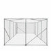 TMG Industrial 10’ x 20’ Outdoor Dog Kennel Playpen, Outdoor Dog Runner, Pet Exercise House, Lockable Gate, 6’ Chain-Link Fence, TMG-DCP1020