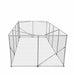 TMG Industrial 10’ x 20’ Outdoor Dog Kennel Playpen, Outdoor Dog Runner, Pet Exercise House, Lockable Gate, 6’ Chain-Link Fence, TMG-DCP1020