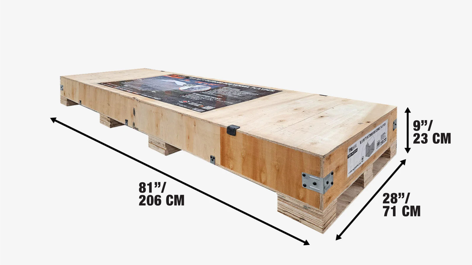 3 x 3 m Outdoor Dog Kennel Playpen with PE Cover, Locking Gate, 1.85 m Chain-link Fence, TMG-DCP1010-shipping-info-image