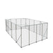 TMG Industrial 20’ x 20’ Outdoor Dog Kennel Playpen, Outdoor Dog Runner, Pet Exercise House, Lockable Gate, 6’ Chain-Link Fence, TMG-DCP2020