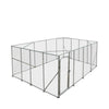 6 x 6 m Outdoor Dog Kennel Playpen with Locking Gate, 1.85 m Chain-link Fence, TMG-DCP2020