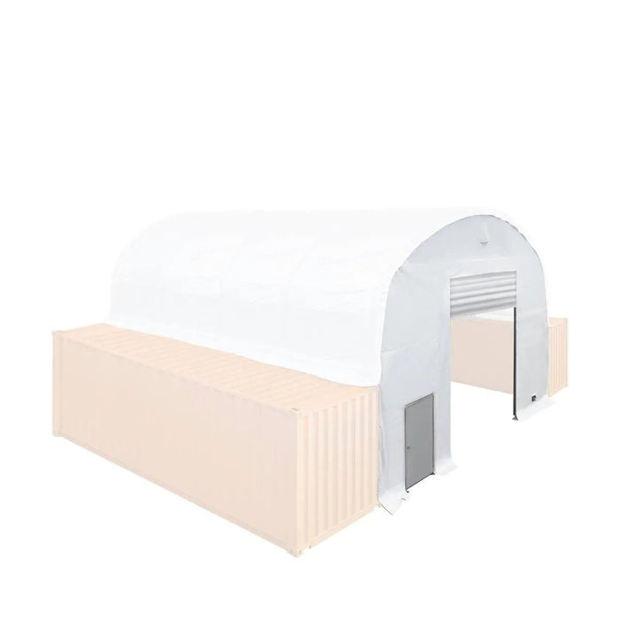 TMG Industrial Front End Wall Kit, Compatible with TMG-DT3020C and DT3040C container shelters installed with the standard height containers (8’6”), TMG-DT30FW8V