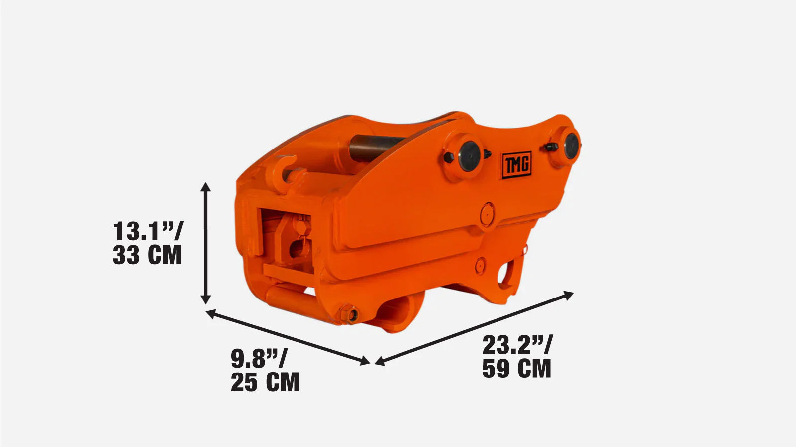Quick Coupler for Excavator, 45mm Pin Dia., 220–270mm Pin Spread, TMG-EQC44-specifications-image