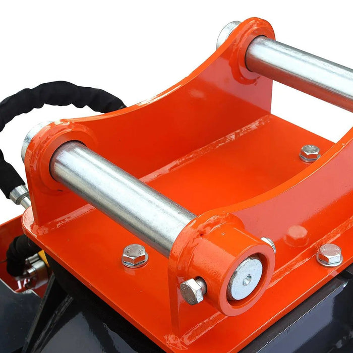 TMG Industrial 18" Excavator Stump Grinder Attachment, 3 to 7-ton Carrier, 13-20 GPM, Case Drain Line, TMG-ESG18