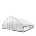 TMG Industrial 30’ x 30’ Tunnel Greenhouse Grow Tent w/6 Mil Clear EVA Plastic Film, Cold Frame, Hand Crank Roll-Up Sides, Peak Ceiling Roof, TMG-GH3030