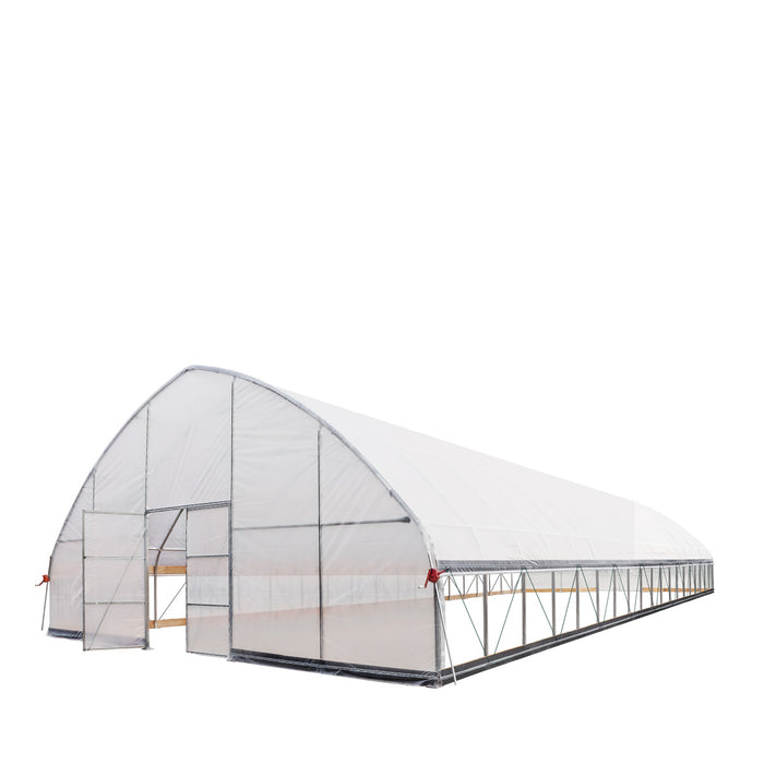9.1 m x 24.4 m Commercial Tunnel Greenhouse (30' x 80') with 0.15 mm (6 Mil) Clear Poly Covers and Roll-Up Sides, TMG-GH3080-V2 TMG Industrial Australia