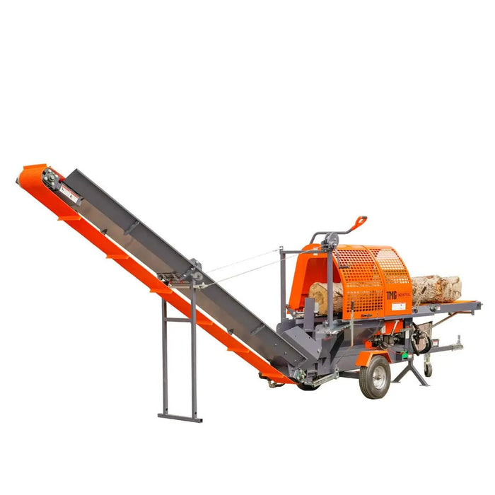 TMG Industrial Firewood Log Splitter Processor Conveyor, 24" x 15" Log Capacity, 14 HP Kohler Engine, 18” STIHL Chainsaw, TMG-GLS20