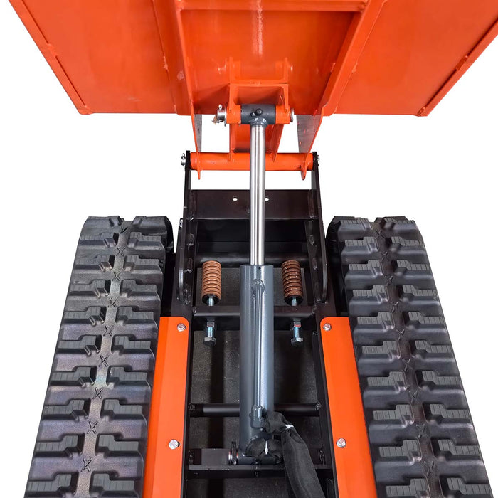 1,100 lb Tracked Dumper, Hydraulic Tipping, 196cc 6.5 HP Gas Engine, 3-Speed Transmission, TMG-GMD50 TMG Industrial CA