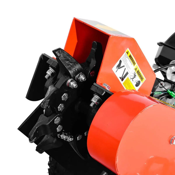 TMG Industrial Walk-Behind Kohler Powered Stump Grinder, 9 Carbide Teeth, 24” Cutting Capacity, 14 HP Gasoline Engine, TMG-GSG9