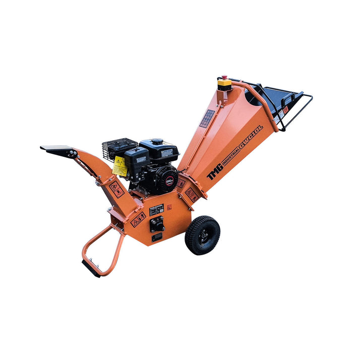 100 mm Wood Chipper with 6.5 HP Gas Engine, 150 mm Reversible Blades, 240 mm Rotor, TMG-GWC10L TMG Industrial CA