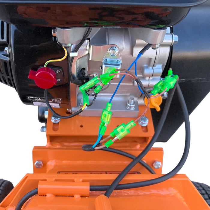 100 mm Wood Chipper with 6.5 HP Gas Engine, 150 mm Reversible Blades, 240 mm Rotor, TMG-GWC10L TMG Industrial CA