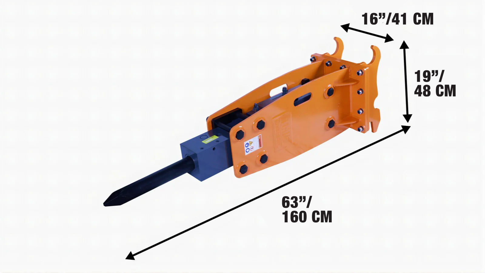 Hydraulic Breaker for 4-7 Ton Excavators, Quick-Change Lugging, TMG-HB70Q-specifications-image