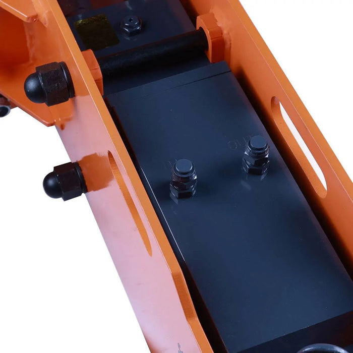 TMG Industrial 45-100 HP Skid Steer Hydraulic Breaker, 3” Moil Point Chisel, 785 J Impact Energy, Universal Mount, TMG-HB90S