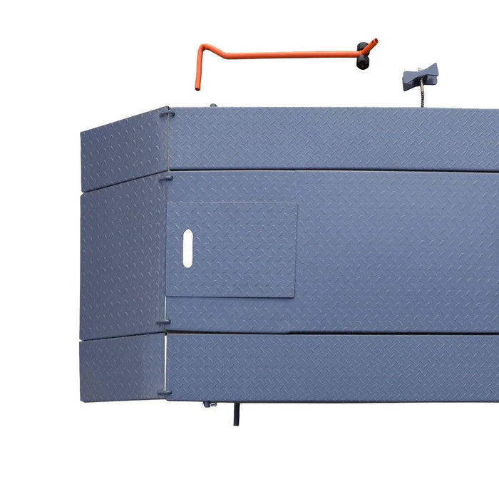 TMG Industrial 1000 lb Portable Motorcycle/ATV Scissor Lift, 44” Work Platform, 10” Side Panel Extensions, Front Vise Kit, TMG-1000PML